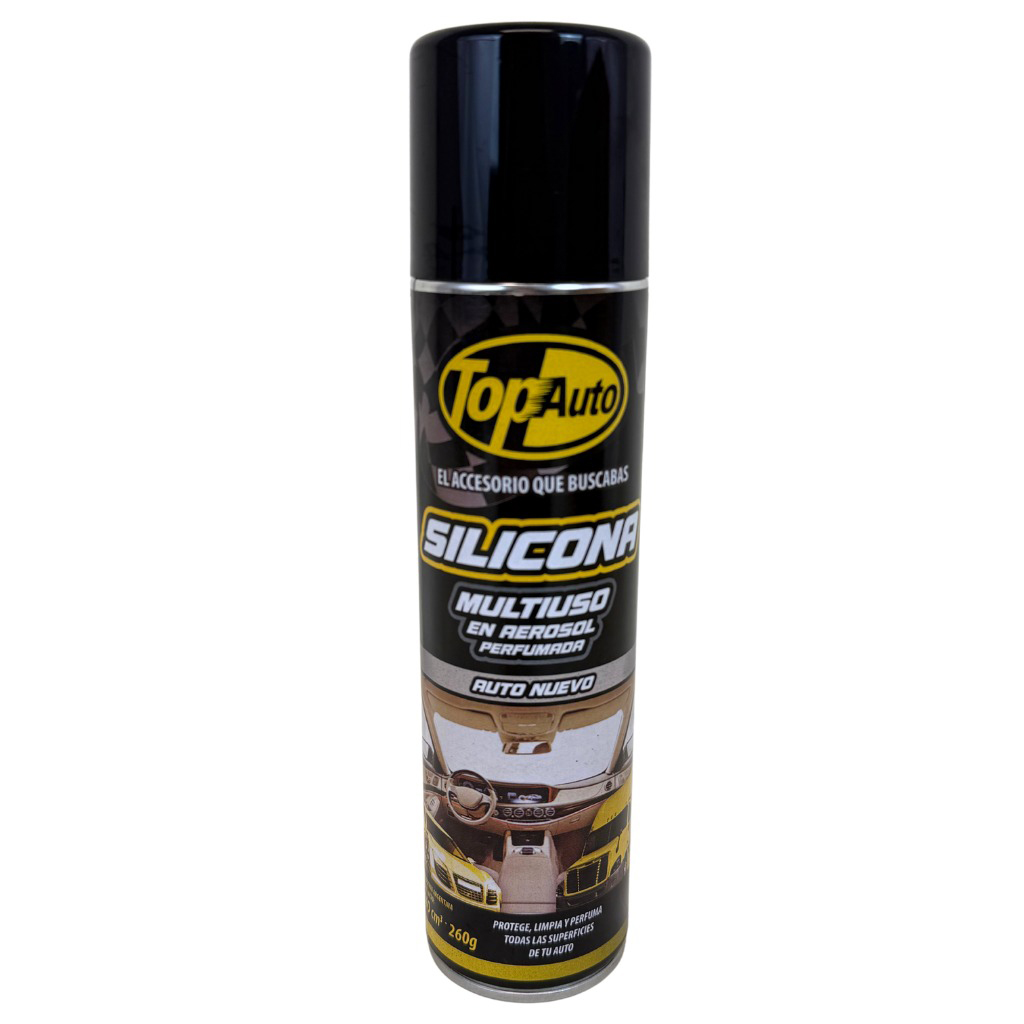 Top auto silicona aerosol 440cm3 auto nuevo
