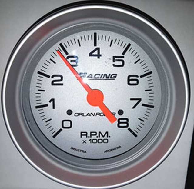 Tacometro 80cm racing plata orlan rober