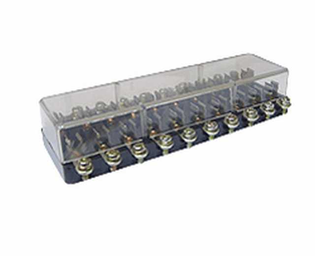 Caja porta fusibles conicos para 10 pcs. eporbx310
