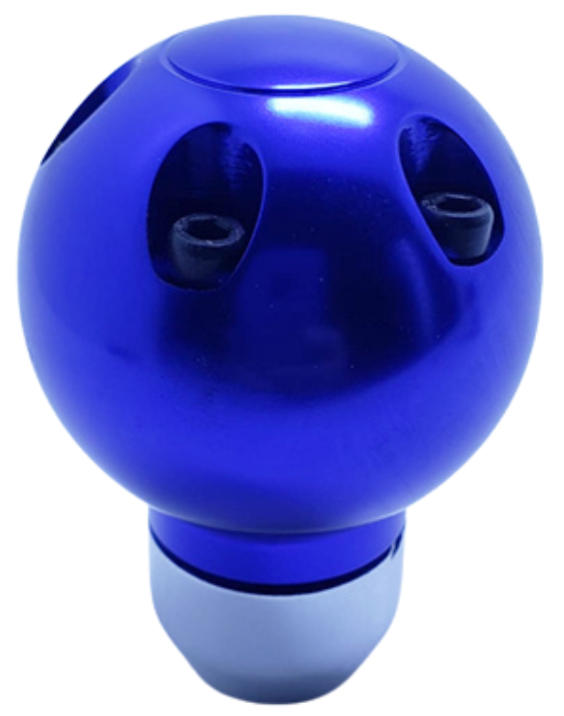 Pomo deportivo premium aluminio azul bola momo