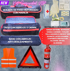 Kit emergencia bolson vip mco2 yjd9a botiquin2 chaleco