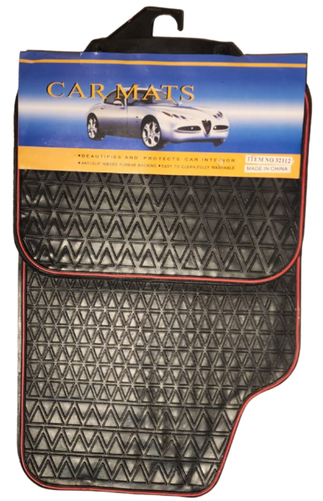 Cubre alfombra goma 4pcs 60x40+ 40x30 cm 2.2 kg caja x8