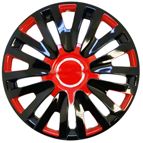 Taza rueda 14 negro-rojo 30145 x jgo.