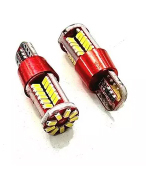 Lampara 2825 t10 57 smd canbus cuerpo rojo