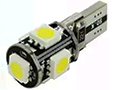 Lampara t10 5 smd canbus 5050 blanco x jgo