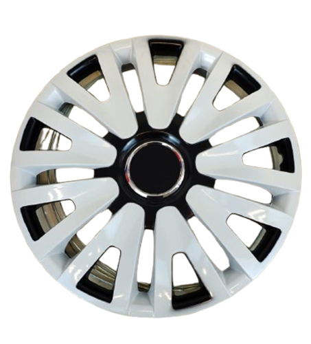 Taza rueda 14 blanco-negro 9 rayos v x jgo